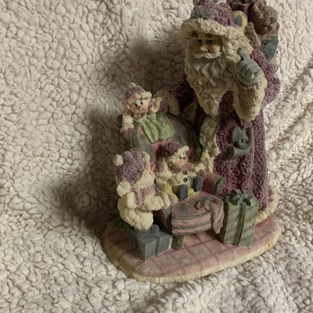 Holiday Santa Figurine with Gifts